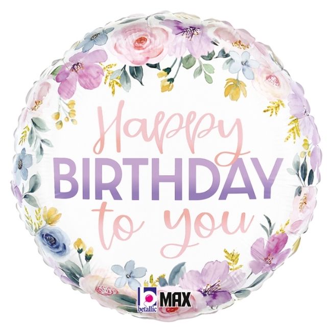 Folija balon krug-Happy Birthday To You