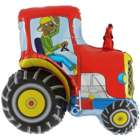 Folija balon traktor crveni