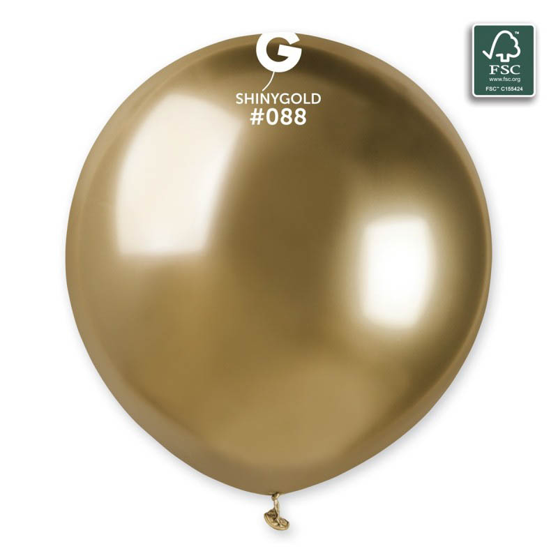 Latex balon - Shiny Gold 19”
