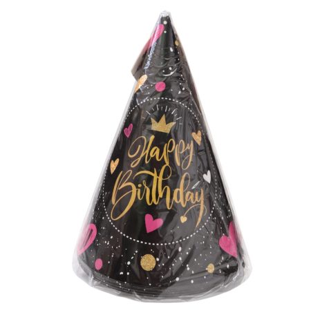 Kapice crne Happy Birthday