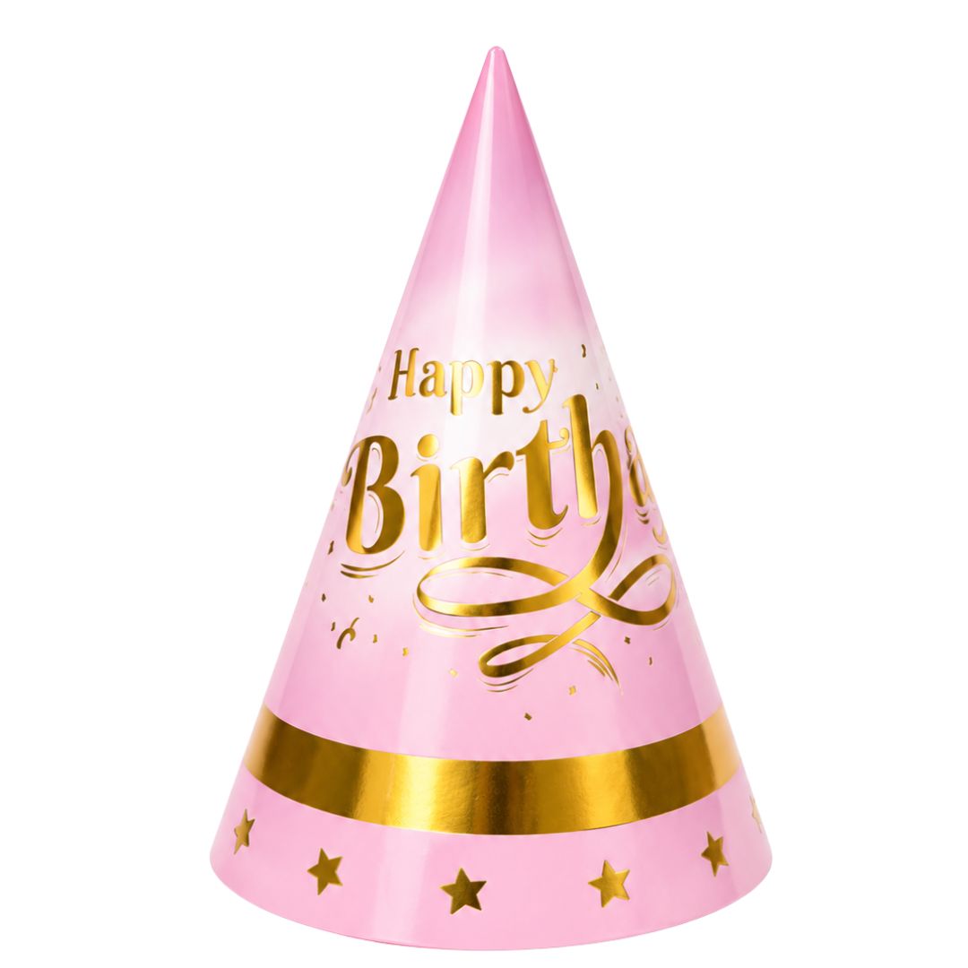 Kapice roze Happy Birthday
