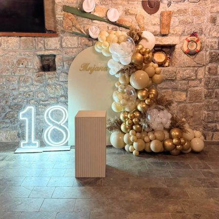 Balonska dekoracija za 18. rođendan